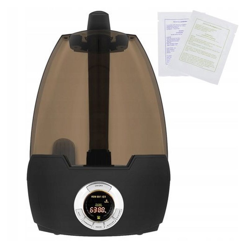 Umidificator cu ionizare, aromaterapie, 30W, rezervor 5.8l, 300ml/h, higrometru - imagine 12